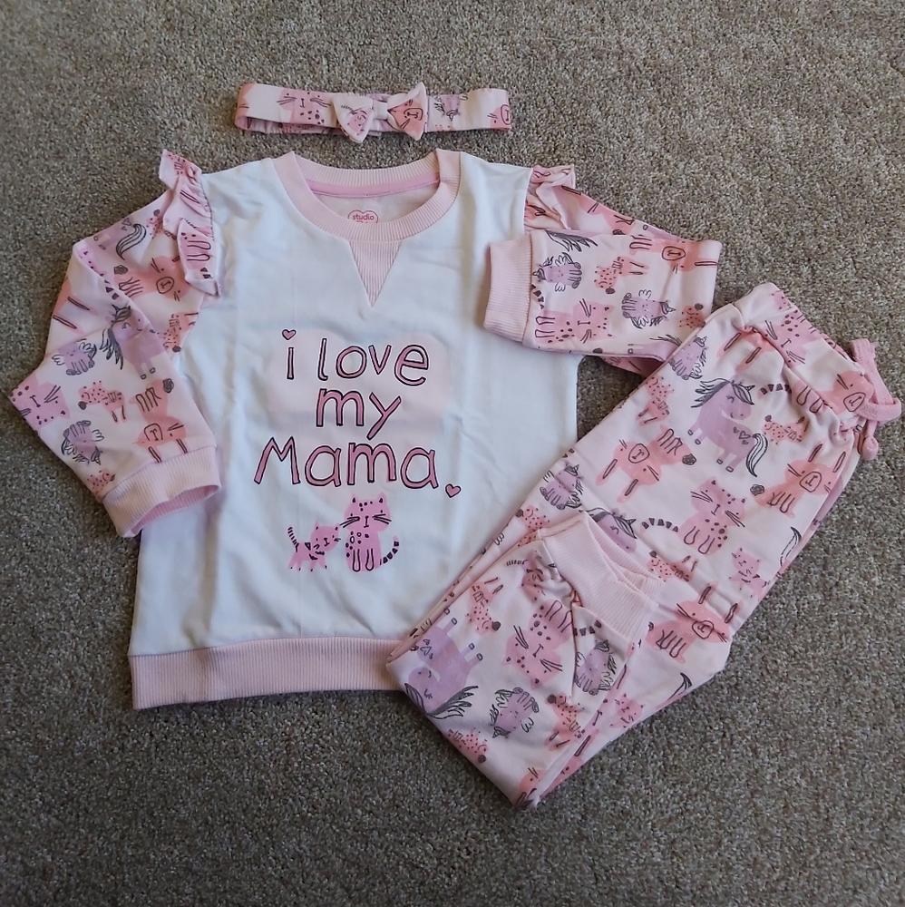BNWOT Animal Print 3 Piece Matching Outfit